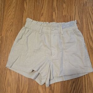 Hollister Light Tan Ultra High-Rise Soft Shorts